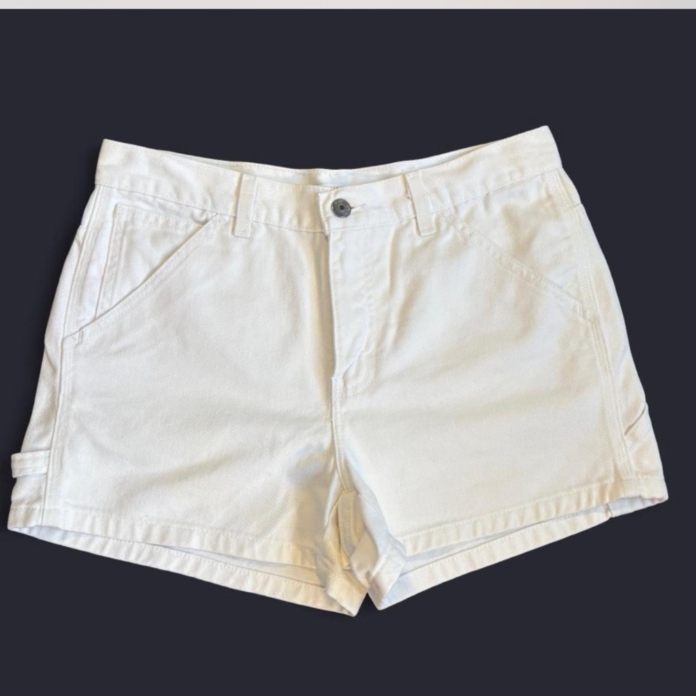 Tommy Hilfiger White Jean Shorts Classic Design